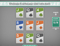 Poker Solitaire 5/9 - Jouer!